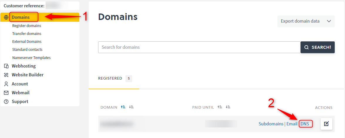 DNS management in your Controlpanel – easyname Help-Center English